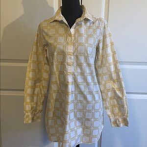 Orla Kiely Geometric Print Tunic Shirt 
Size M